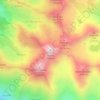 Mapa topográfico Cime du Diable, altitude, relevo