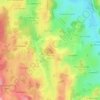 Mapa topográfico Puy de Fourche, altitude, relevo