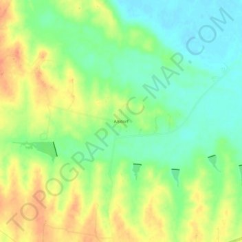 Mapa topográfico Alsdorf, altitude, relevo