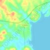 Mapa topográfico Pointblank, altitude, relevo