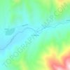 Mapa topográfico Las Mollacas, altitude, relevo
