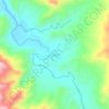 Mapa topográfico Kinam, altitude, relevo