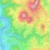 Mapa topográfico Malleys, altitude, relevo