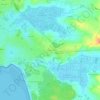 Mapa topográfico Les Moulins, altitude, relevo