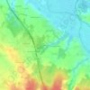 Mapa topográfico Bel Air, altitude, relevo