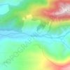 Mapa topográfico Kibanban, altitude, relevo