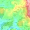 Mapa topográfico Galteiros, altitude, relevo