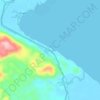 Mapa topográfico Baucawe, altitude, relevo