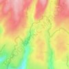 Mapa topográfico Le Bousquet, altitude, relevo