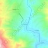 Mapa topográfico Las Trancas, altitude, relevo