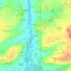 Mapa topográfico Beausset, altitude, relevo