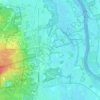 Mapa topográfico Berghuizen, altitude, relevo