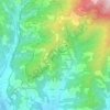 Mapa topográfico Casciano, altitude, relevo