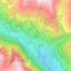 Mapa topográfico Untertauern, altitude, relevo