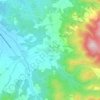 Mapa topográfico Pievescola, altitude, relevo
