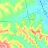Mapa topográfico Bandita, altitude, relevo
