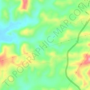 Mapa topográfico Muchacho, altitude, relevo