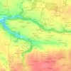 Mapa topográfico Kerbuliat, altitude, relevo