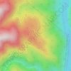 Mapa topográfico Jengging, altitude, relevo