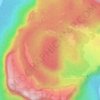 Mapa topográfico Shishupal Pahar, altitude, relevo