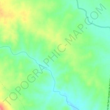 Mapa topográfico La Carretería, altitude, relevo