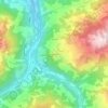 Mapa topográfico San Vitale, altitude, relevo