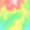 Mapa topográfico Godinhaços, altitude, relevo