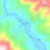 Mapa topográfico Mabato, altitude, relevo