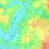 Mapa topográfico La Haute Plesse, altitude, relevo