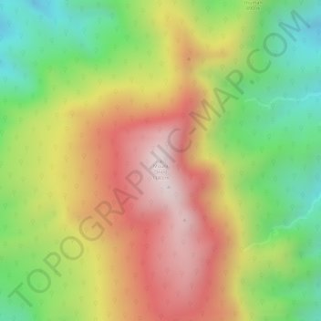 Mapa topográfico Mount Oriod, altitude, relevo