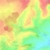 Mapa topográfico Pomérieux, altitude, relevo