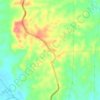 Mapa topográfico El Viajano, altitude, relevo