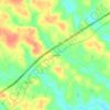 Mapa topográfico Ashland, altitude, relevo