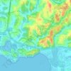 Mapa topográfico Labrousse, altitude, relevo