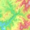 Mapa topográfico Les Quatre Ponts, altitude, relevo