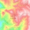 Mapa topográfico Paccarectambo, altitude, relevo