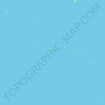 Mapa topográfico Kwajalein Atoll, altitude, relevo