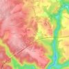 Mapa topográfico Lespinat, altitude, relevo