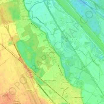 Mapa topográfico Les Trois Maisons, altitude, relevo