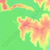 Mapa topográfico Woodland, altitude, relevo