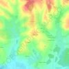Mapa topográfico La Messinière, altitude, relevo