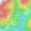 Mapa topográfico Chhomrong, altitude, relevo