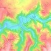 Mapa topográfico Les Parras, altitude, relevo