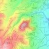 Mapa topográfico Cerro del Judio, altitude, relevo
