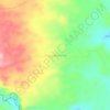 Mapa topográfico Pulau Kemiling, altitude, relevo
