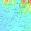 Mapa topográfico Gunungsari, altitude, relevo