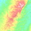 Mapa topográfico Libo, altitude, relevo