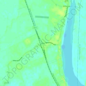 Mapa topográfico Innis, altitude, relevo