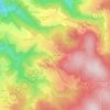 Mapa topográfico La Faverge, altitude, relevo