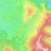 Mapa topográfico Bertigo, altitude, relevo